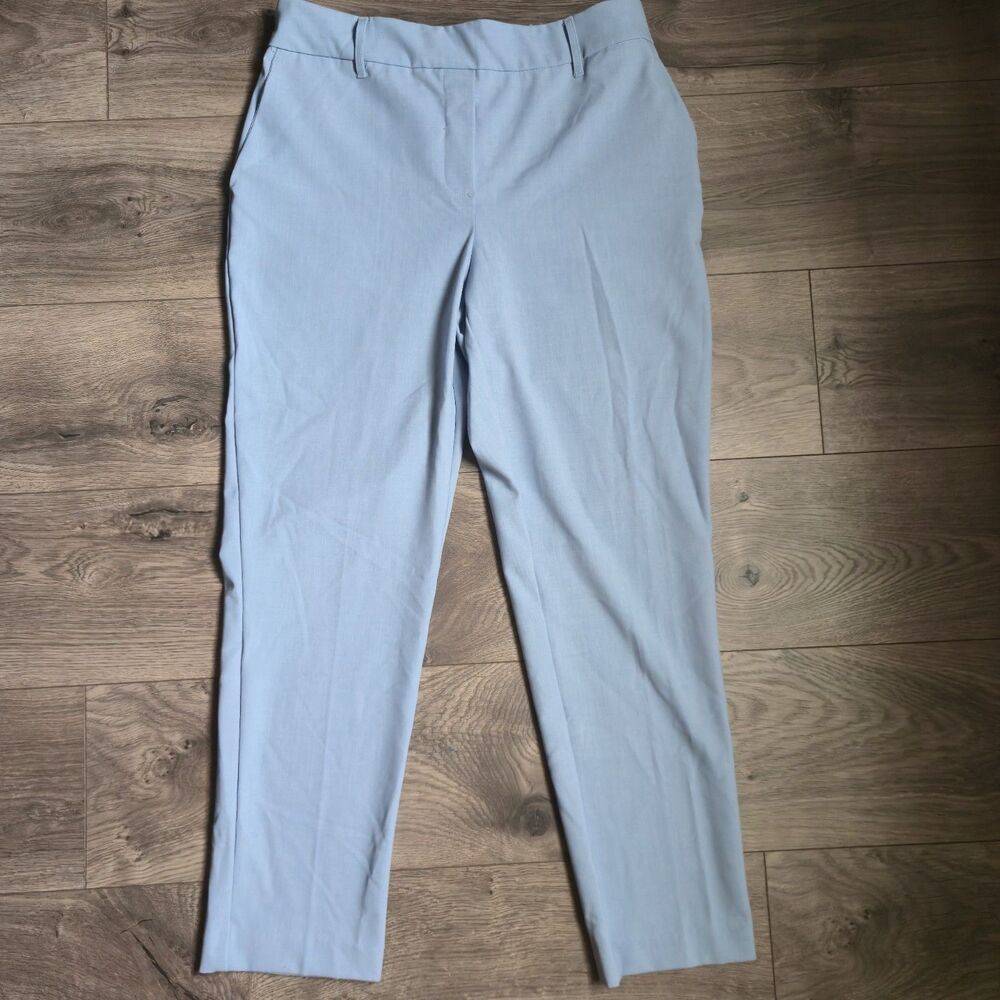 Haver & Blair Light Blue Dress Pants Medium High Rise Tapered Elastic Back Ankle